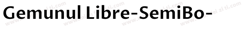 Gemunul Libre-SemiBo字体转换